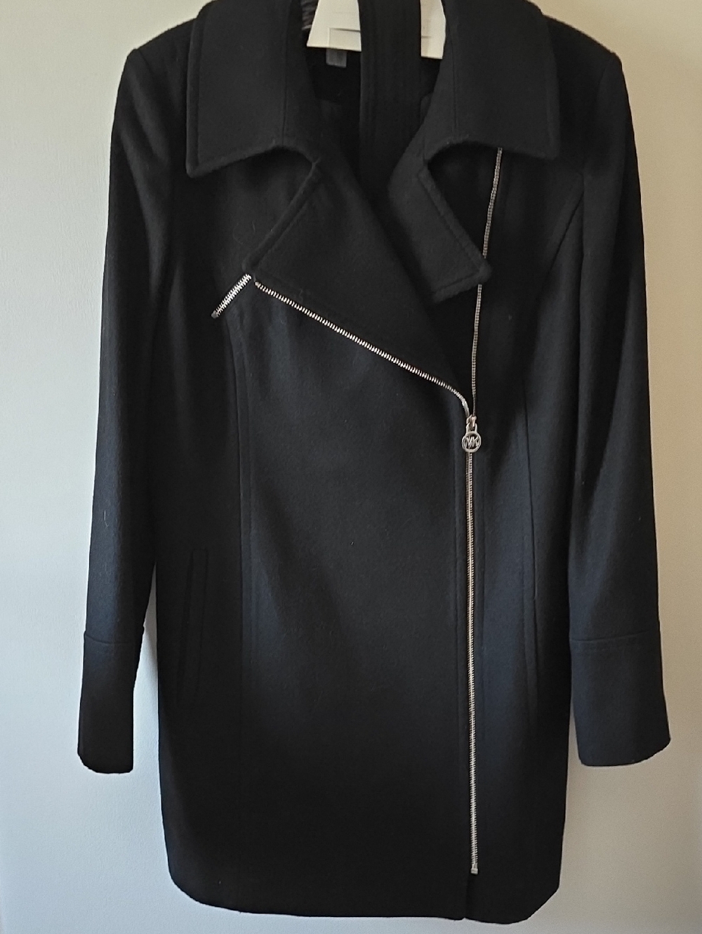 Michael Kors Women's Black Belted Wrap Coat - Classic Outerwear